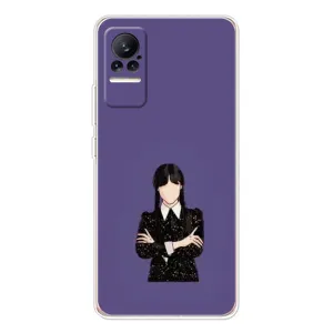 Чехлы Венсдей на Xiaomi Civi 1S Уэнсдей (AlphaPrint) (Уэнздей в черном)