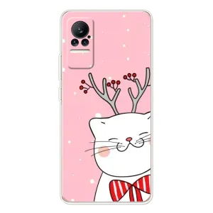 Новогодние Чехлы для Сиви 1С (VPrint) (Зимний кот)