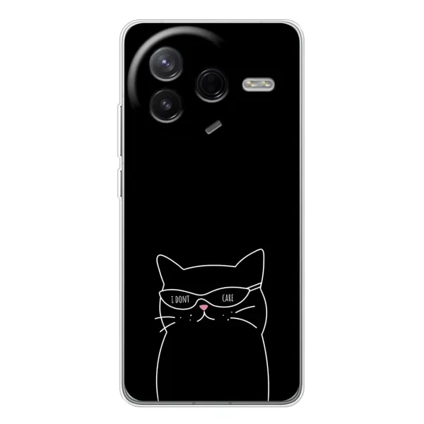 Чехол с принтом «Равнодушный кот» для Xiaomi Civi 4Pro