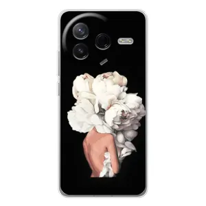 Чехлы (ART) Цветы на Xiaomi Civi 4Pro (VPrint) (Білі квіти)