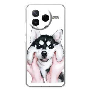 Чехлы с собаками для Xiaomi Civi 4Pro (VPrint) (Довольный Хаски)