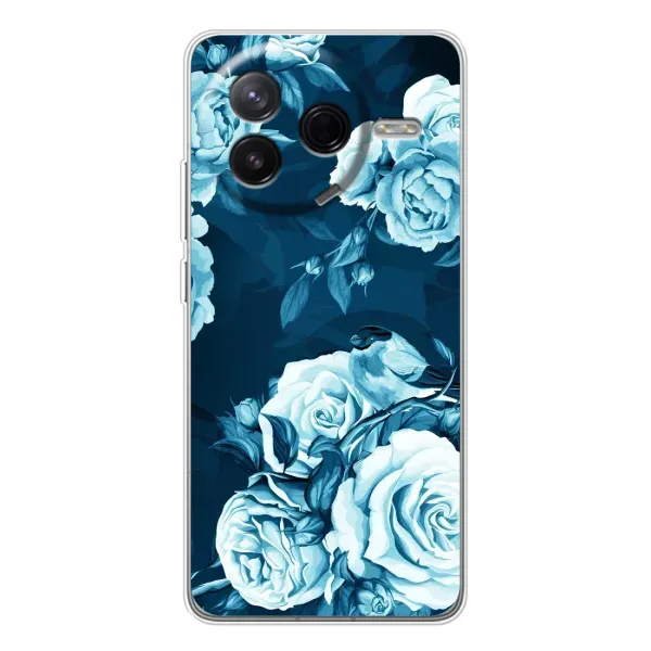 Чехол с принтом «Голубые Бутоны» для Xiaomi Civi 4Pro