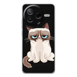 Чехол с принтом для Xiaomi Civi 4Pro (AlphaPrint) Модные коты (Грустный кот)