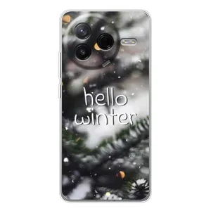 Новорічні, Святкові Чохли для Xiaomi Civi 4Pro - 2024 год (Hello winter)