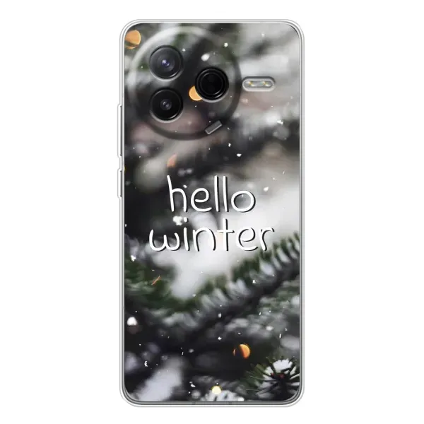 Чехол с принтом «Hello winter» для Xiaomi Civi 4Pro