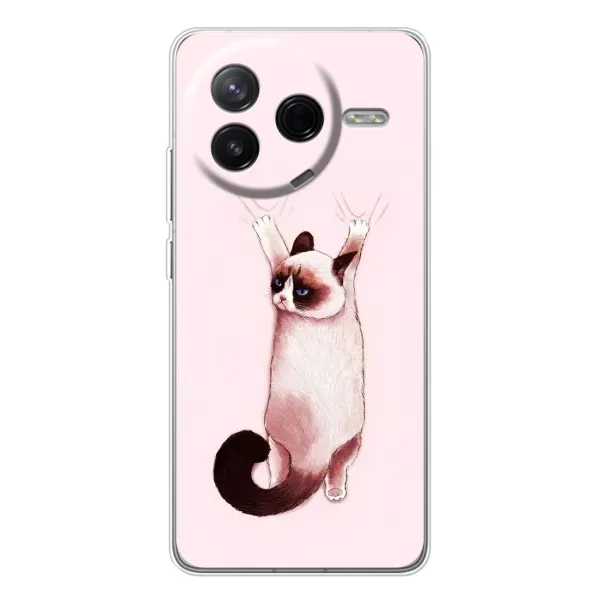Чехол с принтом «Котик падает» для Xiaomi Civi 4Pro