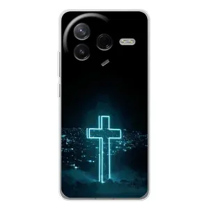 Християнські Чохли для Xiaomi Civi 4Pro (AlphaPrint) (Хрест і місто)