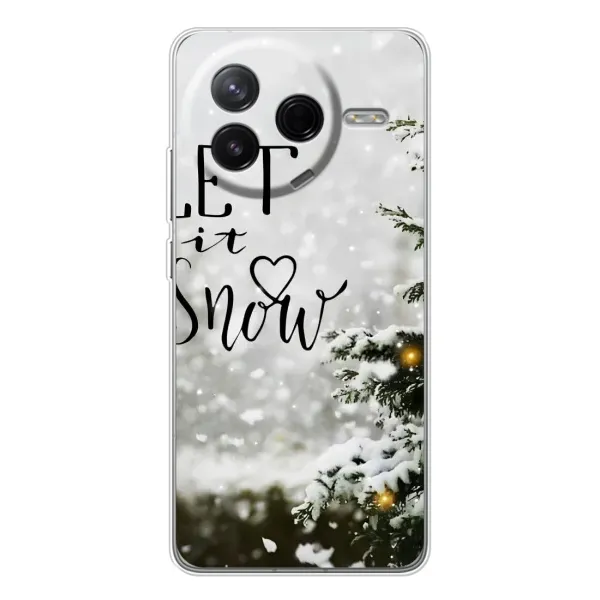 Чехол с принтом «Let it snow» для Xiaomi Civi 4Pro