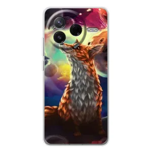 Чехлы с картинкой Лисички для Xiaomi Civi 4Pro (VPrint) (Лисица в космосе)