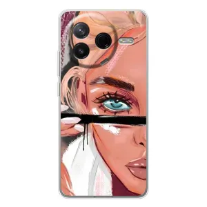 Чехол с печатью для Xiaomi Civi 4Pro - (Мода) (AlphaPrint) (Макияж)