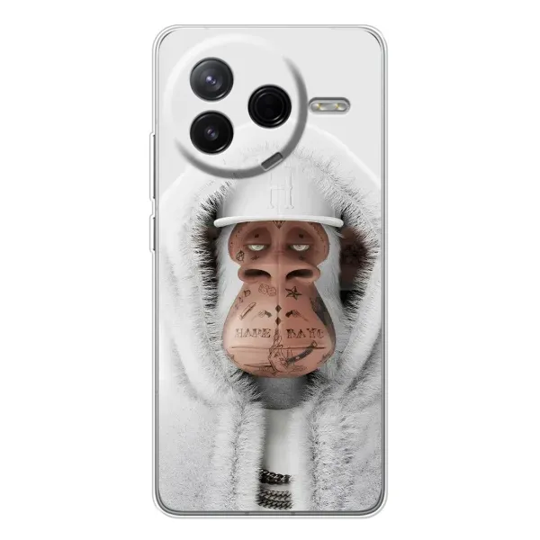Чехол с принтом «обезьяна NFT в тату» для Xiaomi Civi 4Pro
