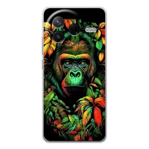 Чехол с Обезьянами Xiaomi Civi 4Pro - (AlphaPrint) (Обезьяна в тропиках)