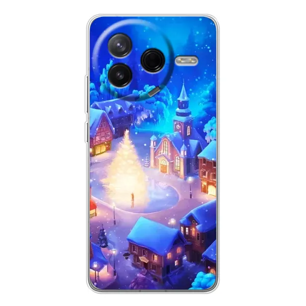 Чехол с принтом «Рождественский город» для Xiaomi Civi 4Pro