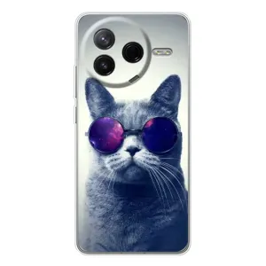 Чехол с принтом для Xiaomi Civi 4Pro (AlphaPrint) Модные коты (Стильный кот)