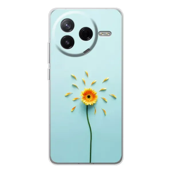Чохол з принтом «Жовта квітка» для Xiaomi Civi 4Pro