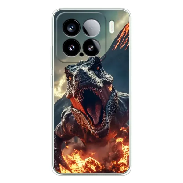 Чохол з принтом «Вогняний динозавр» для Xiaomi Civi 5Pro