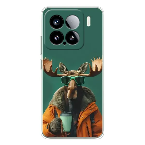 Чехол с принтом «Лось с кофе» для Xiaomi Civi 5Pro Чехол с принтом «Лось с кофе» для Xiaomi Civi 5Pro