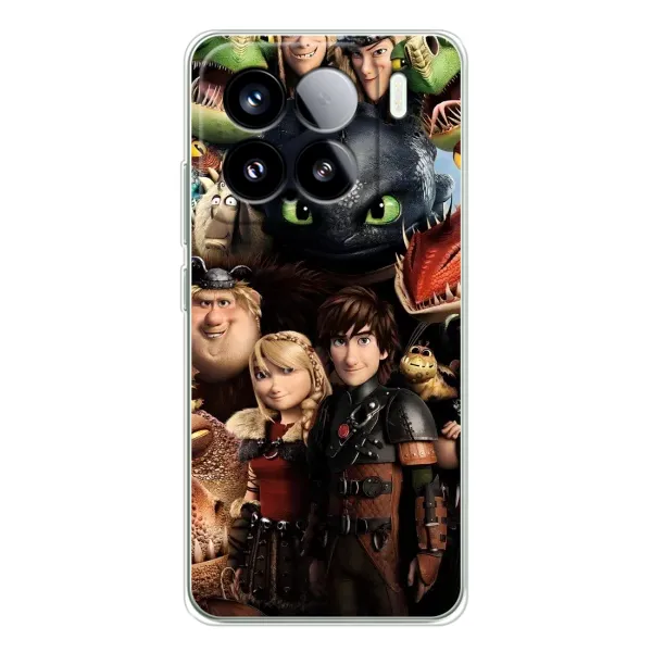 Чохол з принтом «Персонажі дракона» для Xiaomi Civi 5Pro
