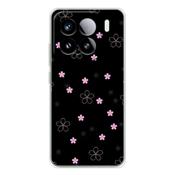 Чехол с принтом «Розовые цветы на черном» для Xiaomi Civi 5Pro Чехол с принтом «Розовые цветы на черном» для Xiaomi Civi 5Pro