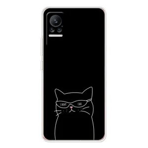 Чехол с рисунком кот на Xiaomi Civi (Равнодушный кот)