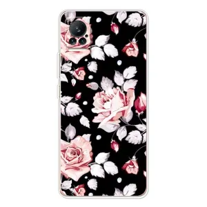 Чехлы с Цветами для Xiaomi Civi (VPrint) (Цветочки на черном)