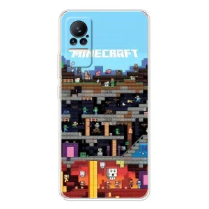 Чехол Майнкрафт на Xiaomi Civi (AlphaPrint) Minecraft (фон Minecraft)