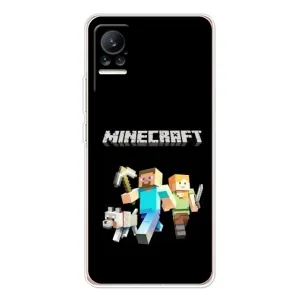 Чехол Майнкрафт на Xiaomi Civi (AlphaPrint) Minecraft (герои Minecraft)