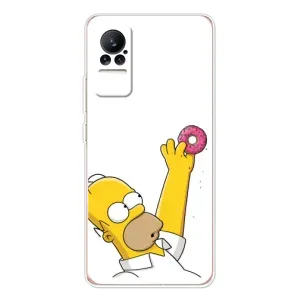 Чехол с Симпсонами для Xiaomi Civi (VPrint) (Гомер с пончиком)