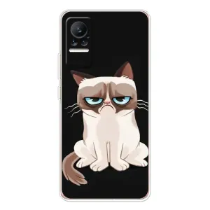 Чехол с принтом для Xiaomi Civi (AlphaPrint) Модные коты (Грустный кот)