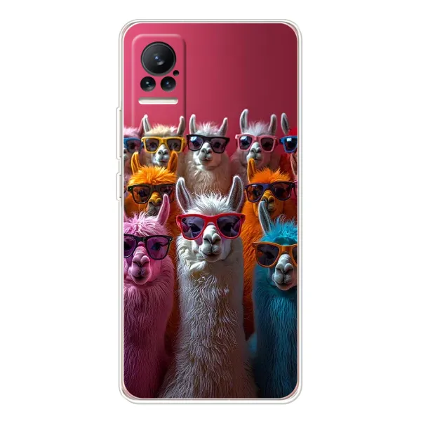 Чехол с принтом «Ламы в очках» для Xiaomi Civi