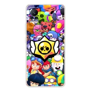 Чехол для Xiaomi Civi Бравл Старс (VPrint) (Лого Brawl Stars)
