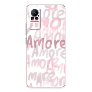 Чехол с розовым рисунком для Xiaomi Civi (Аморе любовь)