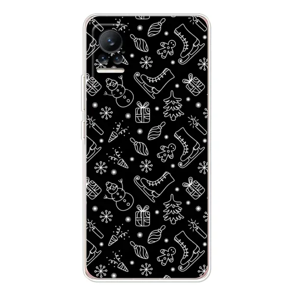 Чохол з принтом «Новорічний фон» для Xiaomi Civi Чохол з принтом «Новорічний фон» для Xiaomi Civi