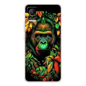 Чехол с Обезьянами Xiaomi Civi - (AlphaPrint) (Обезьяна в тропиках)