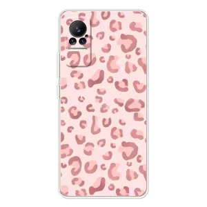 Чехол с розовым рисунком для Xiaomi Civi (Розовый леопард)