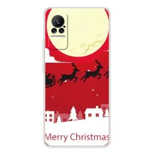 Рождественские Чехлы для Xiaomi Civi (VPrint) (Санта с оленями)
