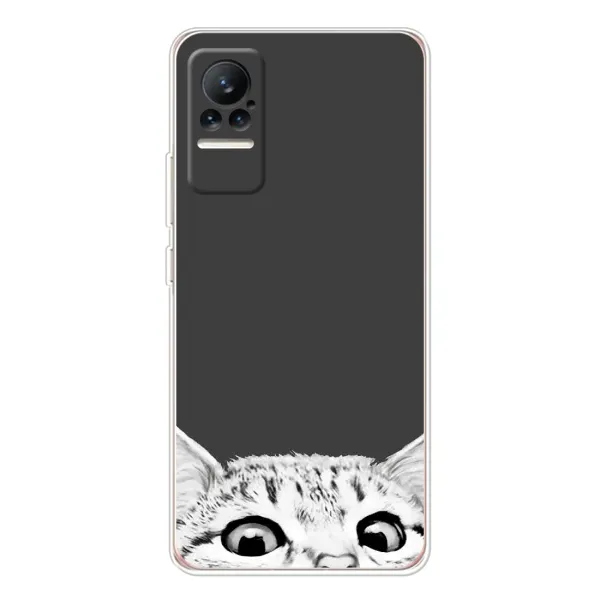Чехол с принтом «Выглядывает кот» для Xiaomi Civi Чехол с принтом «Выглядывает кот» для Xiaomi Civi