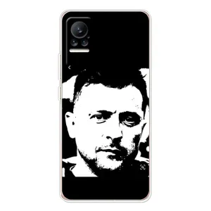Чехол для Xiaomi Civi (AlphaPrint - с принтом Зеленского) (Зеленский АРТ)