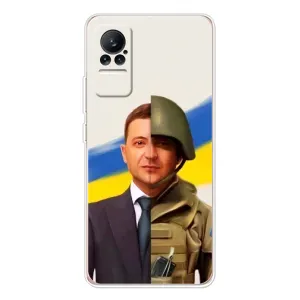 Чехол для Xiaomi Civi (AlphaPrint - с принтом Зеленского) (Зеленский солдат)
