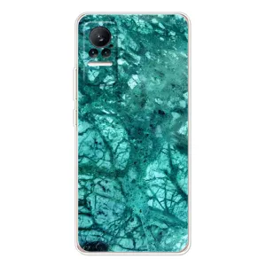 Мраморный чехол на Xiaomi Civi (VPrint) (Зеленый мрамор)