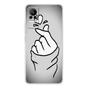 Чехол с принтом для Xiaomi Civi (AlphaPrint - Знак сердечка) (Значок Love)