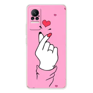Чехол с принтом для Xiaomi Civi (AlphaPrint - Знак сердечка) (Знак Love)