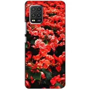 Чохли з квітами для Xiaomi Mi 10 Lite (VPrint) (Квіти червоні)