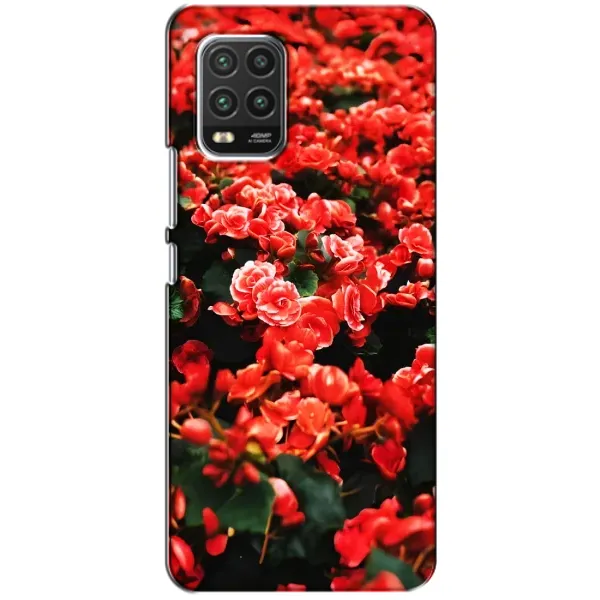 Чехол с принтом «Цветы красные» для Xiaomi Mi 10 Lite Чехол с принтом «Цветы красные» для Xiaomi Mi 10 Lite