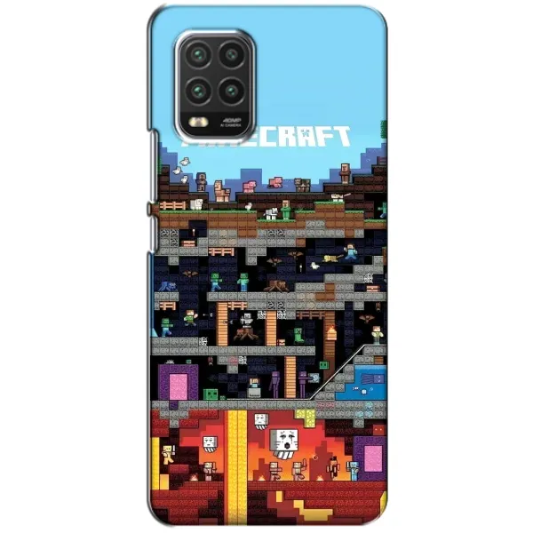 Чехол с принтом «фон Minecraft» для Xiaomi Mi 10 Lite Чехол с принтом «фон Minecraft» для Xiaomi Mi 10 Lite