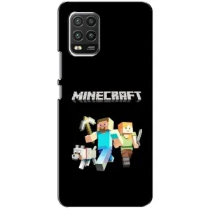 Чохол Майнкрафт на Xiaomi Mi 10 Lite (AlphaPrint) Minecraft (герої Minecraft)