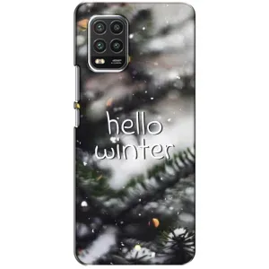 Новогодние, Праздничные Чехлы для Xiaomi Mi 10 Lite - 2024 год (Hello winter)