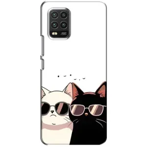 Чохол з малюнком кіт на Xiaomi Mi 10 Lite (Коти в окулярах)