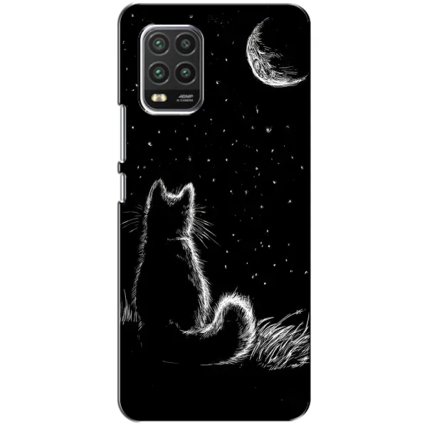 Чехол с принтом «Котик и луна» для Xiaomi Mi 10 Lite