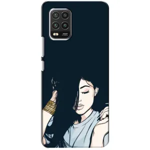 Чехол с печатью для Xiaomi Mi 10 Lite - (Мода) (AlphaPrint) (Красивая девочка)